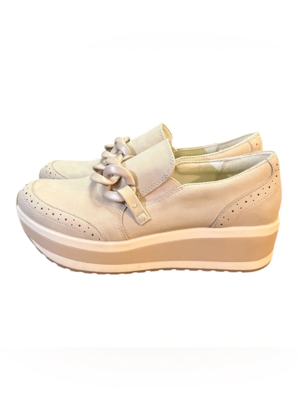 Dolce Vita Bozlee Chunky Chain Platform Sneaker Loafer Women’s Size 9